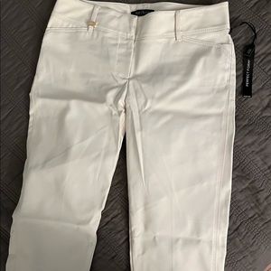 White House Black Market - Slim Ankle Perfect Form Pants - Cream